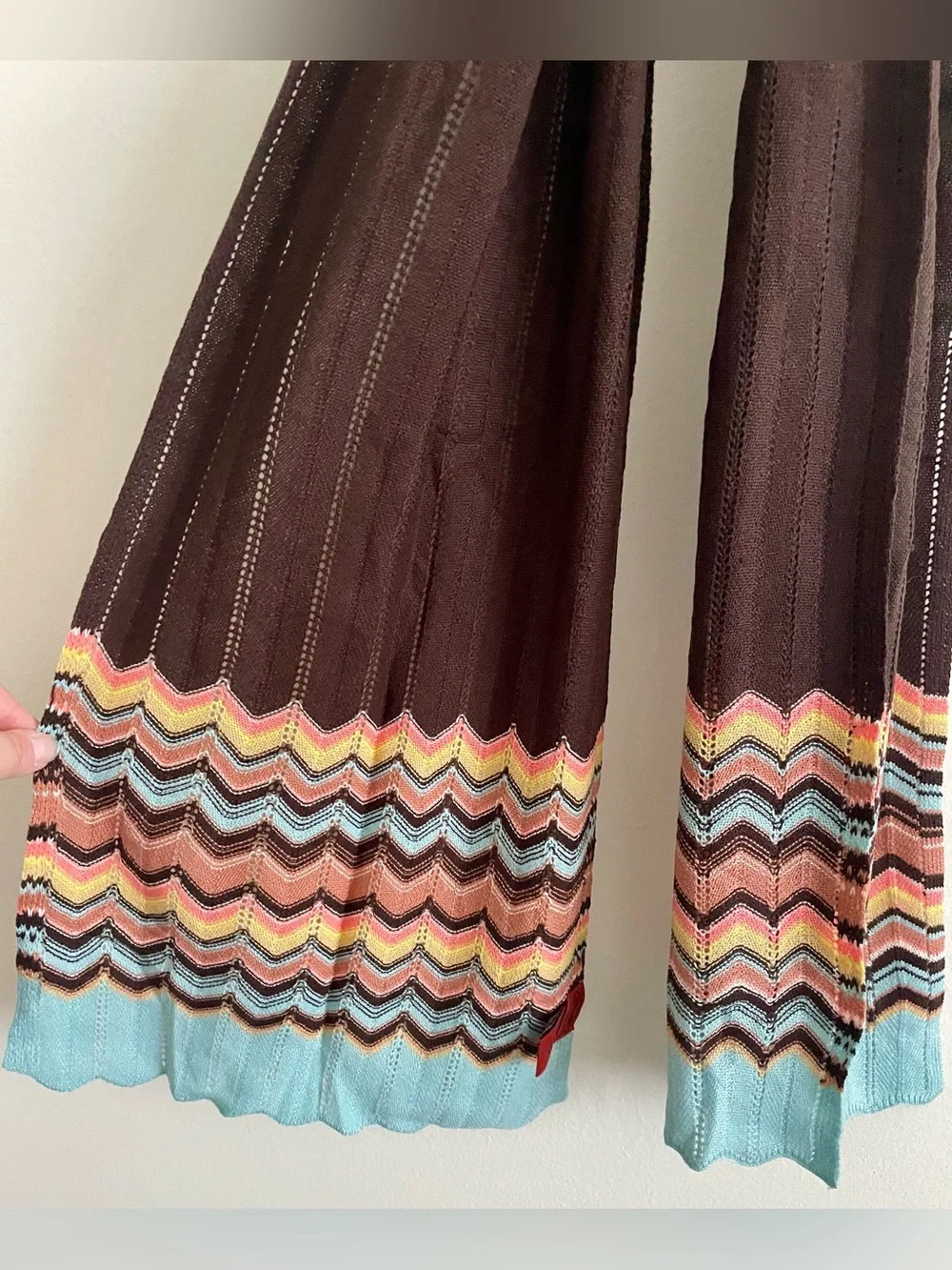 🪃 Missoni for Target Multicolor Chevron Knit Scarf 🪃